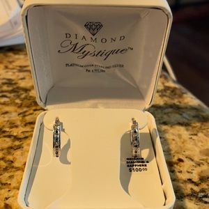 Sapphire and Diamond hoop earrings